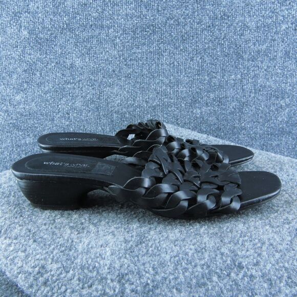 Aerosoles Women Slide Sandal Shoes Black Synthetic Size 9.5 Medium - Picture 4 of 9
